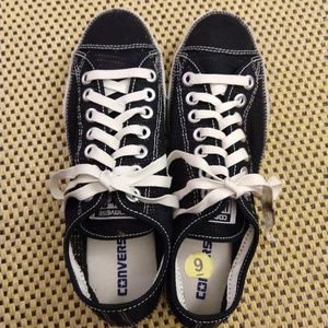 Converse All Star black woven sneakers